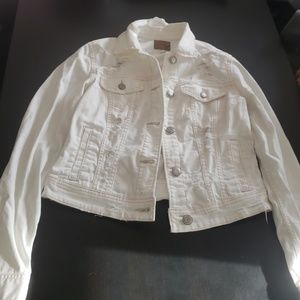White american eagle jean jacket